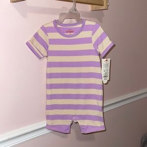 NWT Striped Short Sleeved Romper Cat & Jack 12 Months